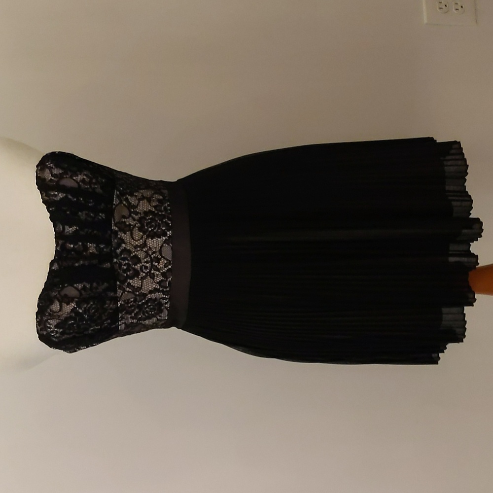 Beautiful black laced halter top dress